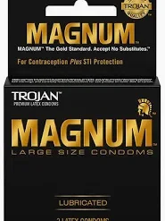 TROJAN CONDOM MAGNUM 6/3 LATEX CONDOMS