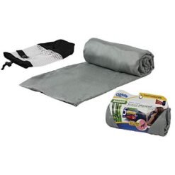 Cloudz Bamboo Travel Blanket with Bag -CHARCOAL 1 PC