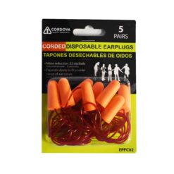 EPFU02 EAR PLUGS CORDED 5 PAIRS 1/6 SETS