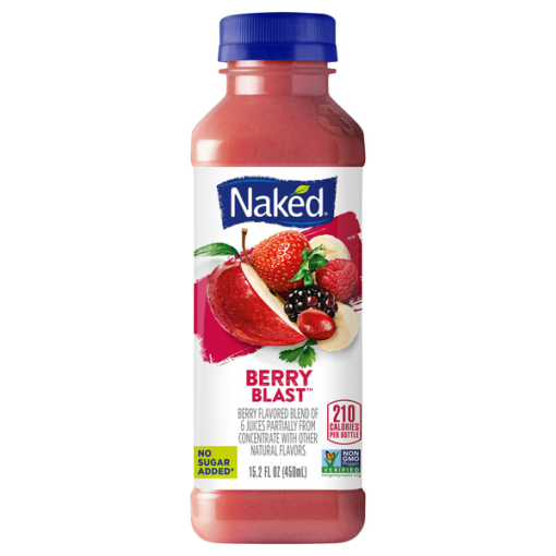 NAKED BERRY BLAST SMOOTHIE PLASTIC BOTTLE 8/15.2 OZ